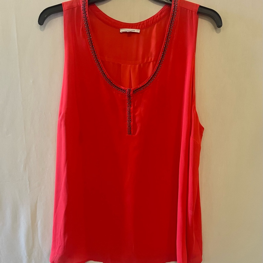 41 Hawthorn Orange Sleeveless Blouse